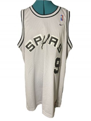 Vintage Nike Tony Parker San Antonio Spurs Alternate Stitched Jersey Size Large