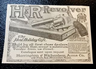 1907 Harrington & Richardson Arms Co.  Advertising - Gun - Pistol