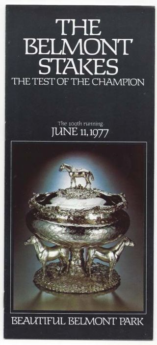 Seattle Slew - 1977 Belmont Stakes Horse Racing Program