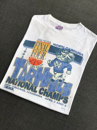 Vintage Unc North Carolina Tarheel National Championship 1993 Shirt