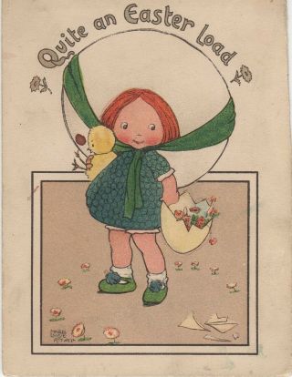 Early Mabel Lucie Atwell Easter Card Printed By Raphael Tuck & Sons