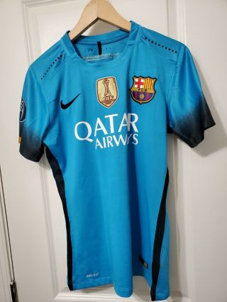 2015/16 Lionel Messi Nike Fc Barcelona Night Rising 3rd Jersey Authentic Size S