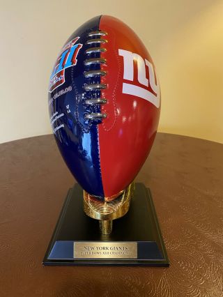 Danbury York Giants Ceramic Football Bowl Xlii (patriots)