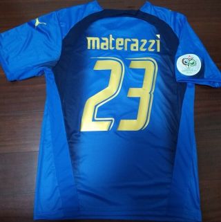 Italy 2006 Materazzi World Cup Retro Soccer Jersey Vintage Football Shirt