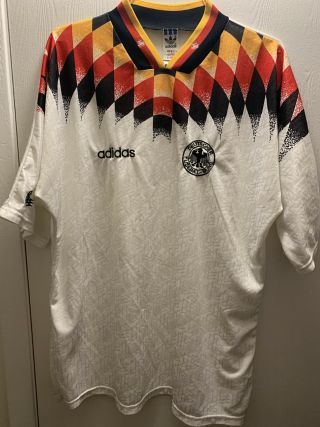 Germany 1994 World Cup Home Football Shirt Maglia Adidas - Size Xl Rare