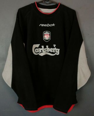 Reebok Mens Liverpool 2002/2003 Training Shirt Jersey Soccer Football Size M / L