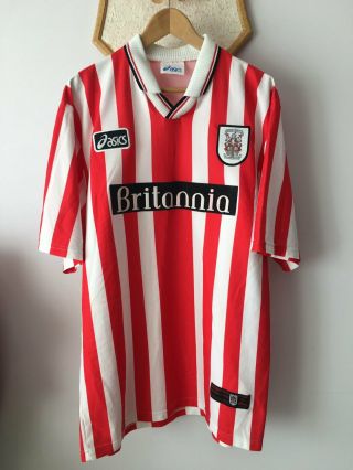 Stoke City 1997 1998 1999 Home Football Soccer Shirt Jersey Asics Vintage Maglia