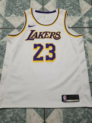 Lebron James Los Angeles Lakers Nike Xl Jersey