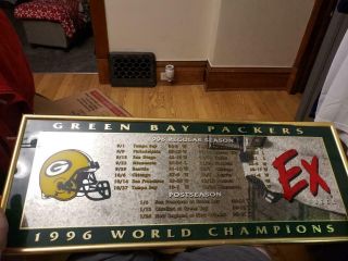 Nfl Green Bay Packers 1996 World Champions Mirror Special Ex Nos