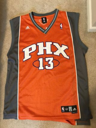 Mens Steve Nash Phoenix Suns Jersey Size Xl Sewn On Adidas Orange 13 Nba
