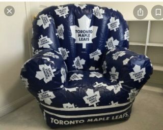 Toronto Maple Leafs Inflatable Chair White With Leafs