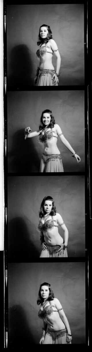 (4) Vintage Pretty Model Negatives 1960s By Harry Amdur Nyc Photographer