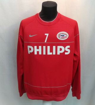 Psv Eindhoven 2008/09 Nike Player Issue Training Pullover Sweater Shirt Sz L Top