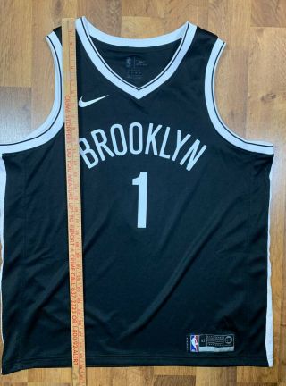 Nike Men ' s XL 52 D ' Angelo Russell Brooklyn Nets Swingman Jersey,  Black 3