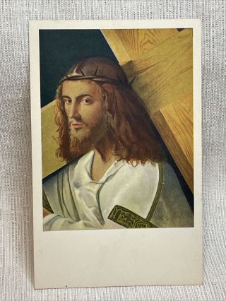 C.  1907 - 15 Christ Bearing The Cross Postcard Isabella Stewart Gardner Museum