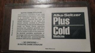 NOTRE DAME VS FLORIDA STATE TICKET STUB GAME PLAYED ON 11/13/1993 2