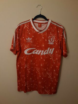 Liverpool Football Club Jersey,  1989 - 1991 Home Shirt,  Size L
