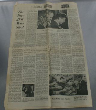 Vintage 1968 The Times Newspaper The Day Robert F Kennedy Was Shot Rfk