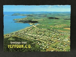 Vintage Postcard Aerial View Of Yeppoon Looking To Emu Point,  Qld Murray Views