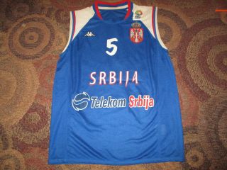 Kappa Serbia Srbija Match Worn Shirt Jersey Basketball Miljkovic Size M