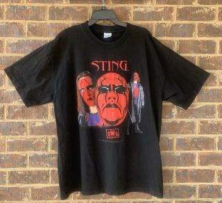 Vintage 90s 1998 Wcw Nwo Sting Wrestling Tee T Shirt Black X - Large (xl) Wwf Wwe