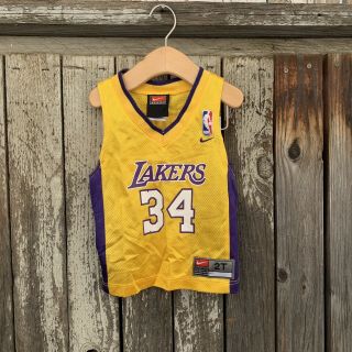 Vintage Nike Los Angeles Lakers Shaq Shaquille O 