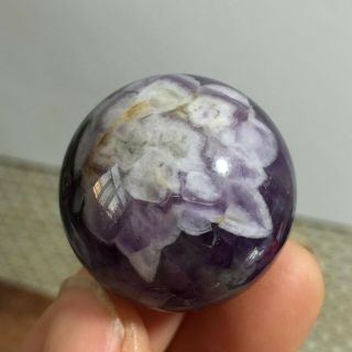 Natural Dream Amethyst Crystal Ball Sphere Gem Stone 28g A1023