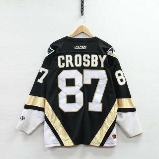 Sidney Crosby 87 Pittsburgh Penguins Ccm Jersey Size Small Black Nhl Stitched