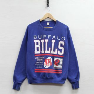 Vintage 1991 Buffalo Bills Sweatshirt Crewneck Size Xl Blue 90s Nfl Football