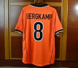 Bergkamp Netherland 1998 World Cup Retro Soccer Jersey Vintage Football Shirt