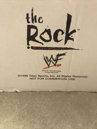 1999 Titan Sports WWF The Rock Cardboard Cutout 3