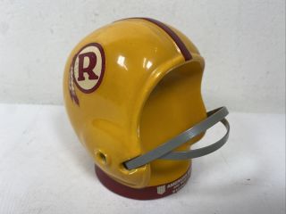 1960’s Nfl Washington Redskins Vintage Ceramic Football Helmet Bank Yellow