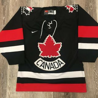 Team Canada Black 2002 Olympic Games Nike Hockey Jersey Size S