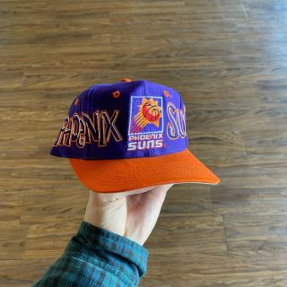 Vintage Pheonix Suns Graffiti Snapback Hat Nba Embroidery Splash