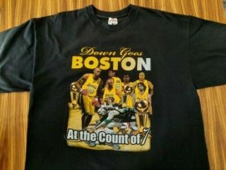 2010 Los Angeles Lakers Nba Finals Boston Goes Down T Shirt 2xl Kobe Bryant