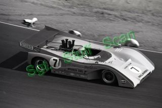 1971 Scca Can Am Racing Photo Negative Peter Revson Mclaren Riverside