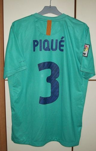 Fc Barcelona 2010 - 2011 Away Football Shirt Jersey Camiseta Nike Size L Pique