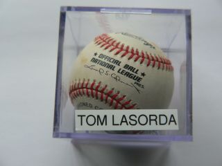 Tom Lasorda,  L A Dodgers Signed Baseball