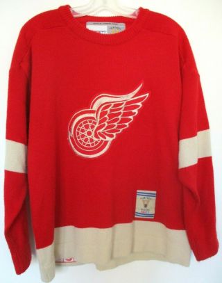 Detroit Red Wings Ccm Vintage Hockey Sweater Medium (m)