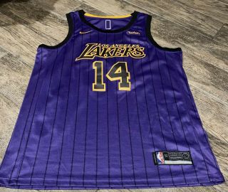 Brandon Ingram Los Angeles Lakers Nike Wish Purple Swingman Jersey Mens Size 52
