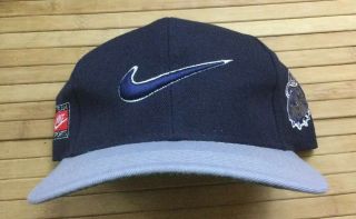 Vintage Nike Georgetown Hoyas Snapback Hat Cap Small Flaw
