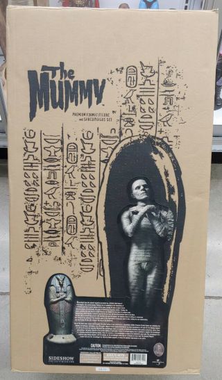 Sideshow Universal Monsters The Mummy Premium Format Statue Sarcophagus Rare