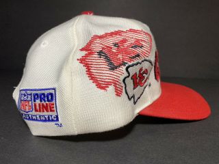 Vtg NFL Kansas City Chiefs Cap Sports Specialties Embroidered Snap Back Hat 2