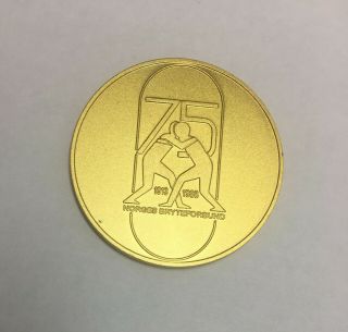 Norway Wrestling Federation 75 Years 1913 - 1988 Commemorative Medal