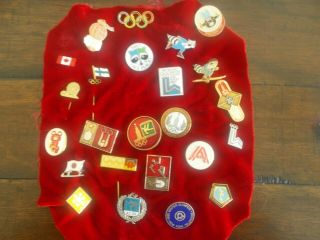 Olympic Pins - (24) Mostly Lake Placid 1980 Usa/russia/others