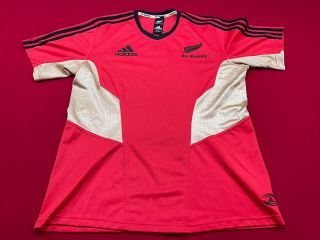 All Blacks Zealand Rugby Union Training Shirt Red Jersey Shirt Top