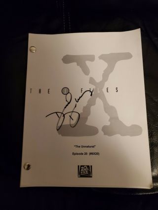 X Files Xfiles Movie Script Signed By David Duchovny X File Fox Mulder Xfile