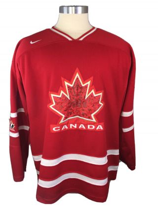 Nike Vancouver 2010 Winter Olympics Team Canada Hockey Jersey Blank Back Xxl Red