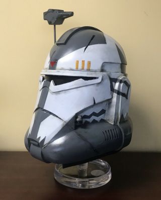 Clone Wars Commander Wolffe Clone Trooper Helmet 1:1 Scale Fan made Star Wars 2