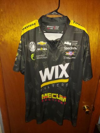 Indycar Dreyer & Reinbold Racing Wix Filters Chevy Impact Pit Crew Shirt Mens Xl